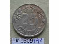 25 центимос 1925 Испания