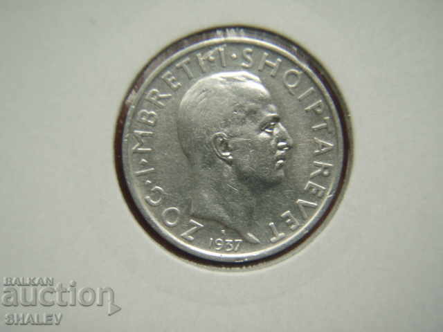 1 Frang Ar 1937 Albania - AU - 7 1 Frang Ar 1937 Albania - AU - 7