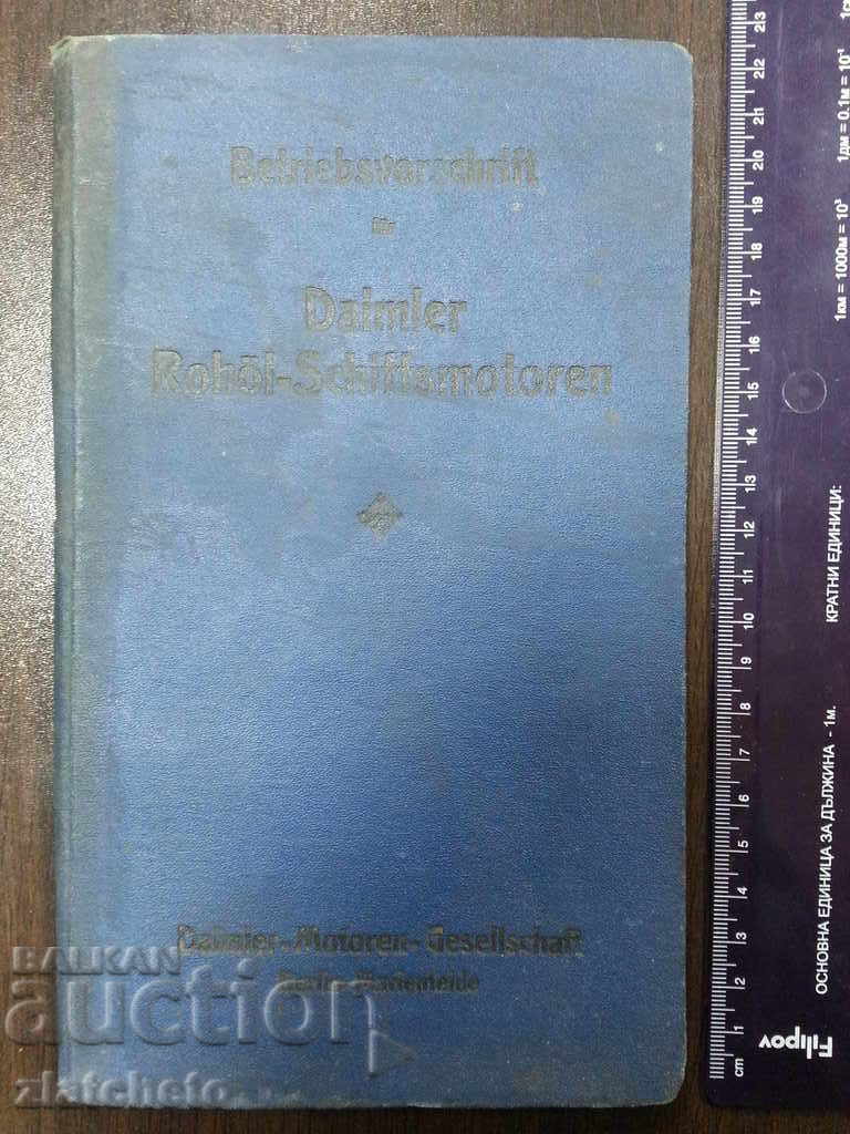 RR. Passport of Daimler-Oelmotor marine engine
