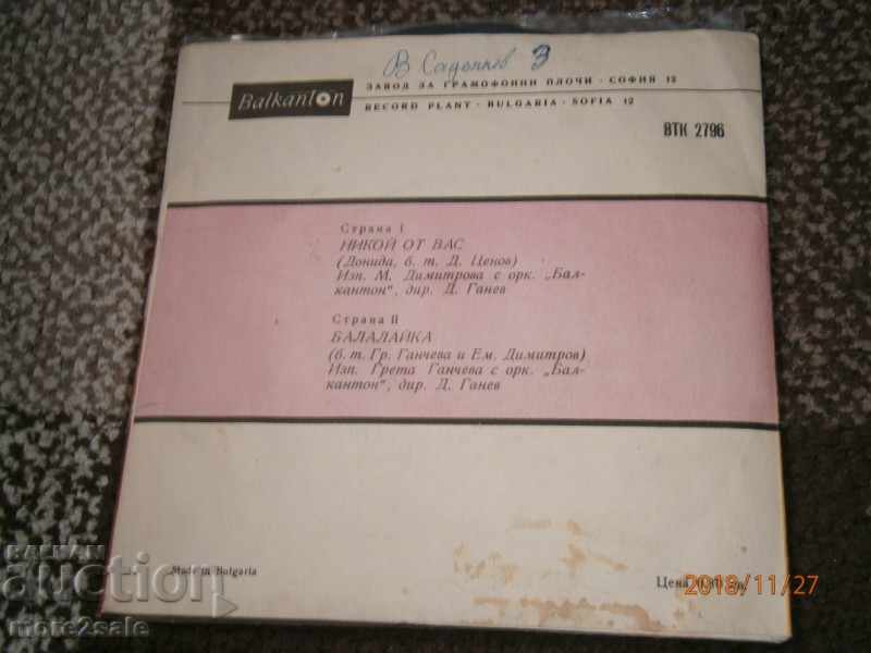 Auction M. DIMITROVA / GRETA GANCHEVA - small plate - VTK 2796 Auction M. DIMITROVA / GRETA GANCHEVA - small plate - VTK 2796