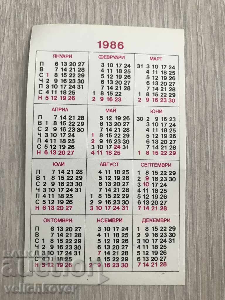 22916 Bulgaria calendar State lottery 1986 with price 2.00 BGN | € 1.02 22916 Bulgaria calendar State lottery 1986 with price 2.00 BGN | € 1.02