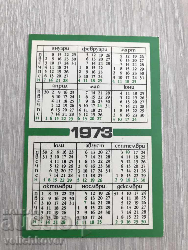 22926 Bulgaria Calendar State Lottery 1973 with price 2.00 BGN | € 1.02 22926 Bulgaria Calendar State Lottery 1973 with price 2.00 BGN | € 1.02