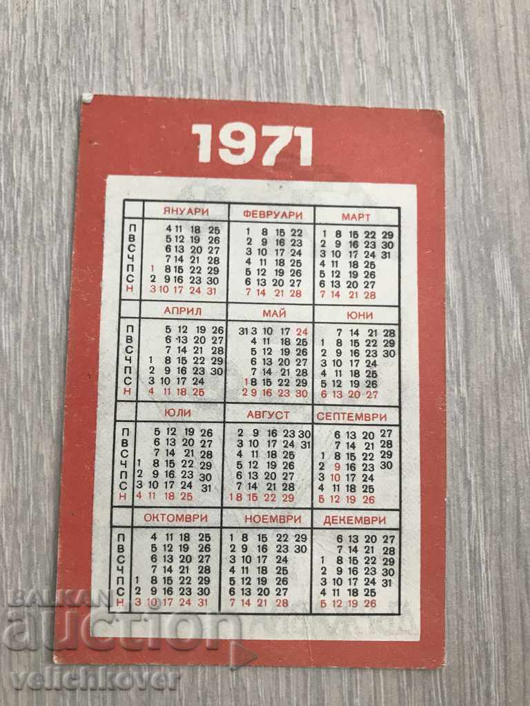 22928 Bulgaria calendar State lottery 1971 with price 2.00 BGN | € 1.02 22928 Bulgaria calendar State lottery 1971 with price 2.00 BGN | € 1.02