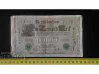 Германия  1000 марки 1910 зелен печат