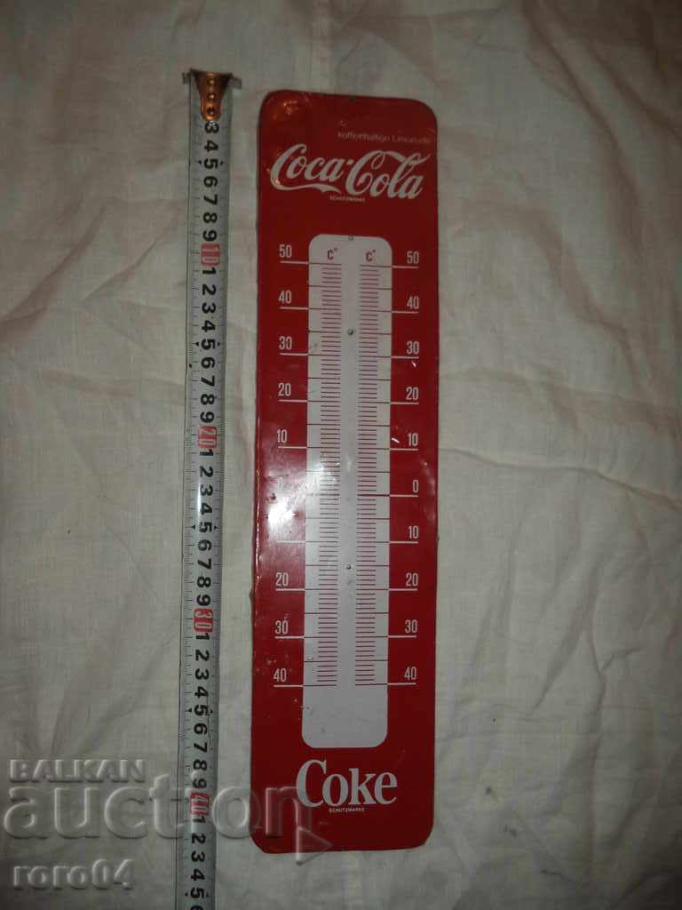 COCA COLA - ALUMINUM TABLES - THERMOMETER - LIPSYS with price 17.99 BGN | € 9.20 COCA COLA - ALUMINUM TABLES - THERMOMETER - LIPSYS with price 17.99 BGN | € 9.20