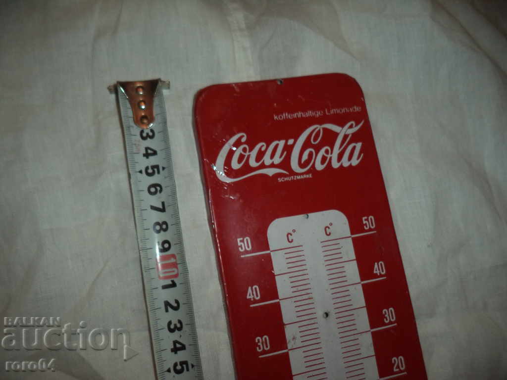 Auction COCA COLA - ALUMINUM TABLES - THERMOMETER - LIPSYS Auction COCA COLA - ALUMINUM TABLES - THERMOMETER - LIPSYS
