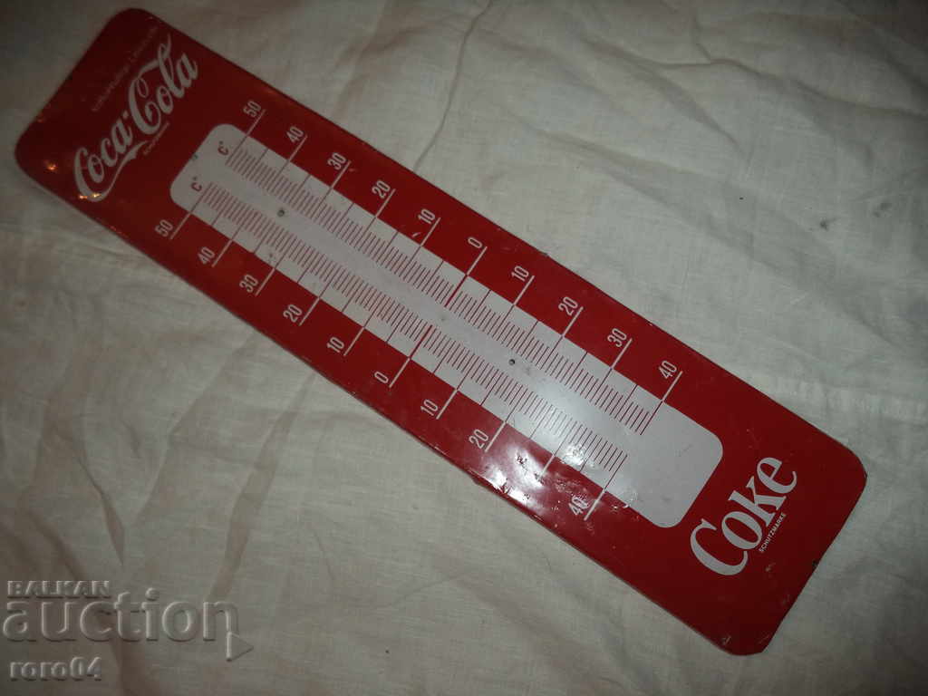 COCA COLA - TABLA ALUMINIU - THERMOMETRU - LIPSYS - 7