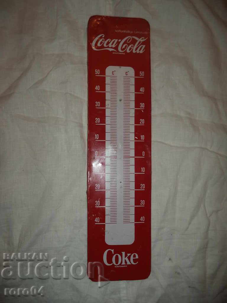COCA COLA - TABLA ALUMINIU - THERMOMETRU - LIPSYS