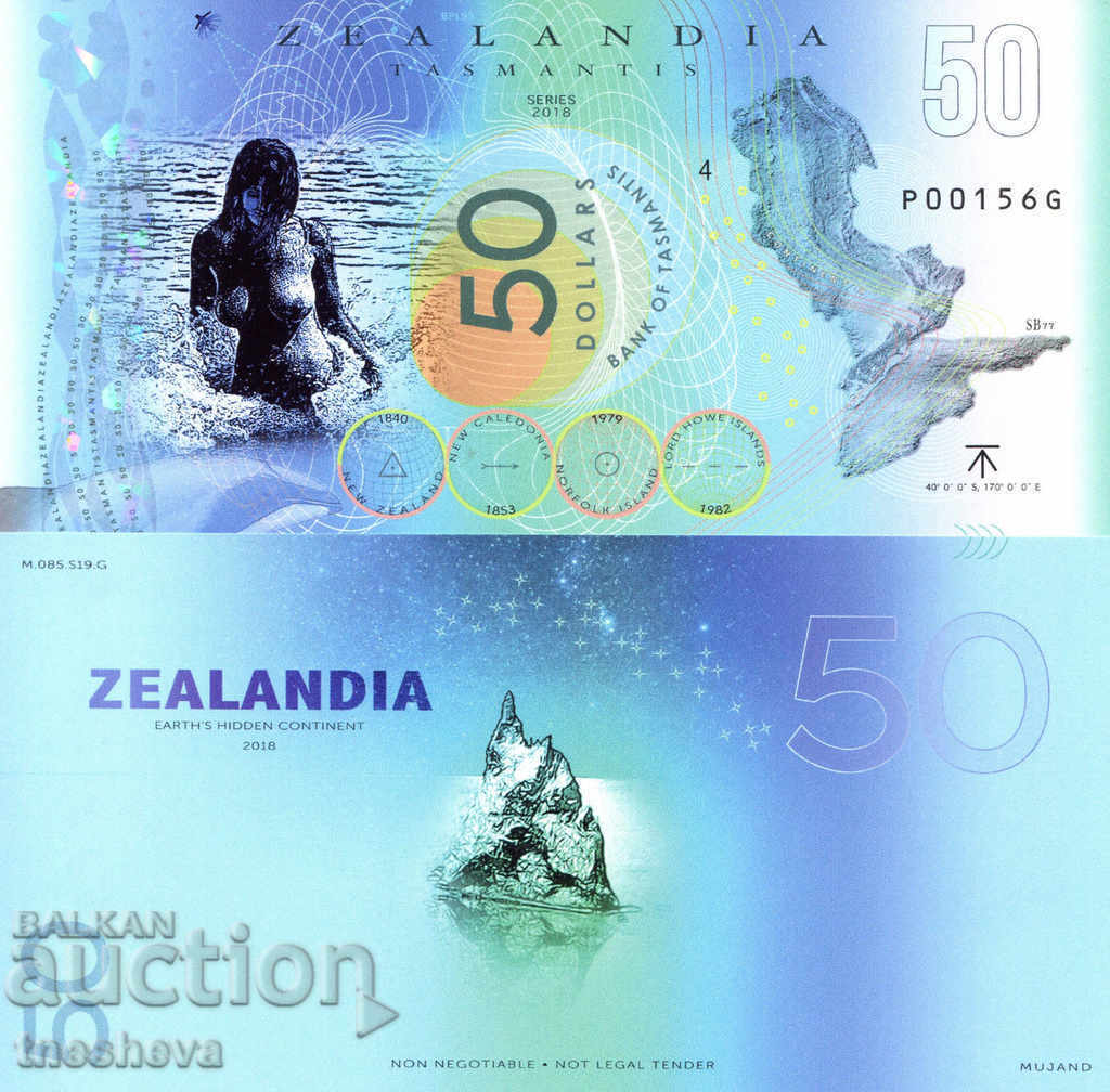 ZEALAND-2018 $ 50-UNC