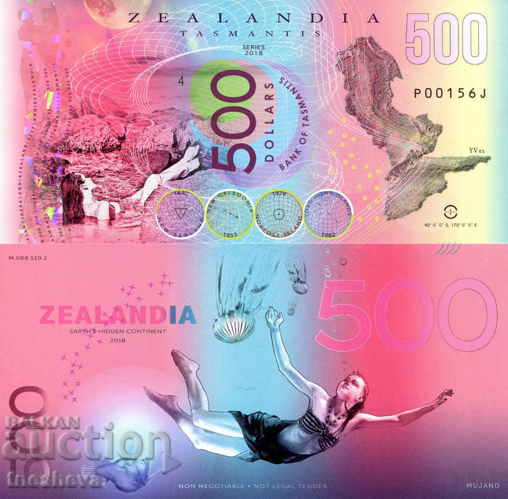 ZEALAND-2018 $ 500-UNC