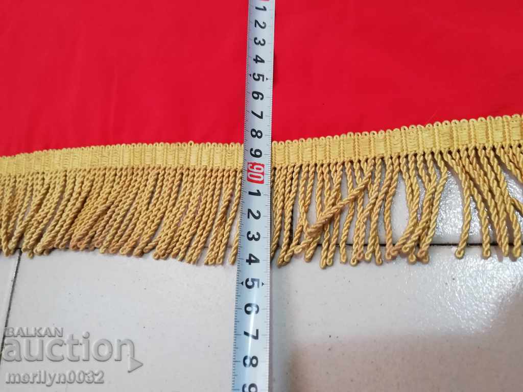 Flag flag social propaganda silk Bulgaria NRB - 5