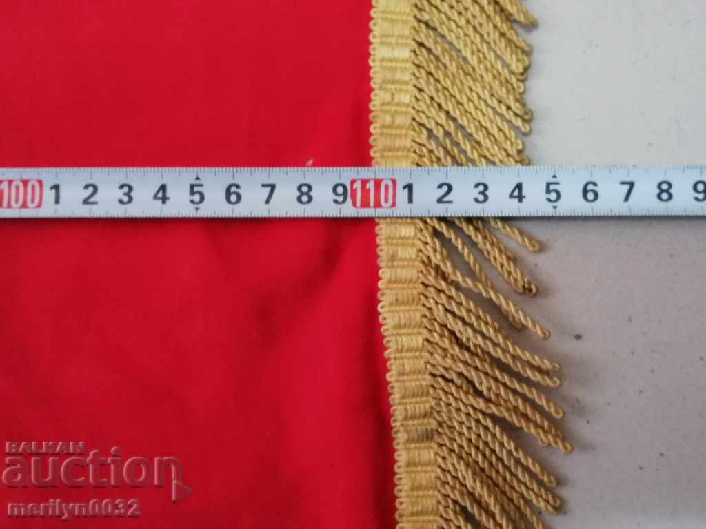 Flag flag social propaganda silk Bulgaria NRB - 6