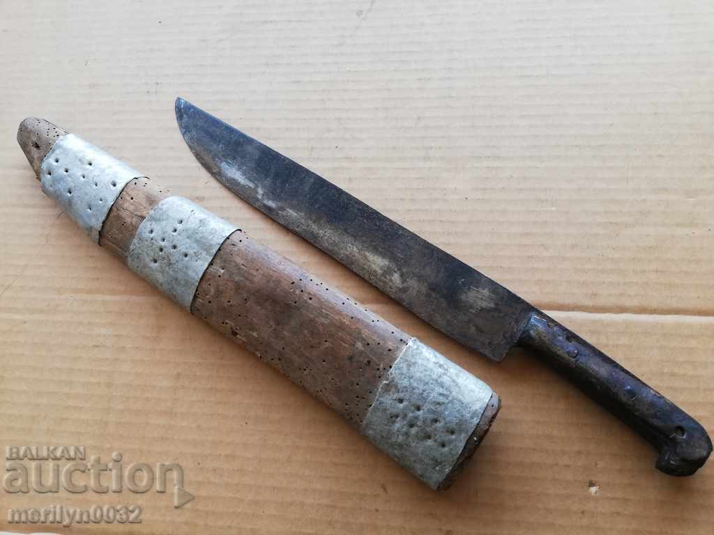 Haydushki knife with kaniya karakulak dagger shepherd's blade 19th century - 7 Haydushki knife with kaniya karakulak dagger shepherd's blade 19th century - 7