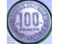 Gabon 100 Fr.1972