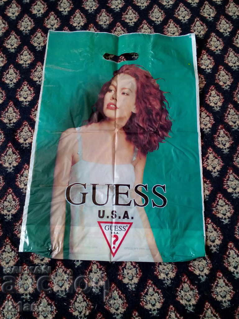 Old GUESS plastic bag with price 10.00 BGN | € 5.11 Old GUESS plastic bag with price 10.00 BGN | € 5.11