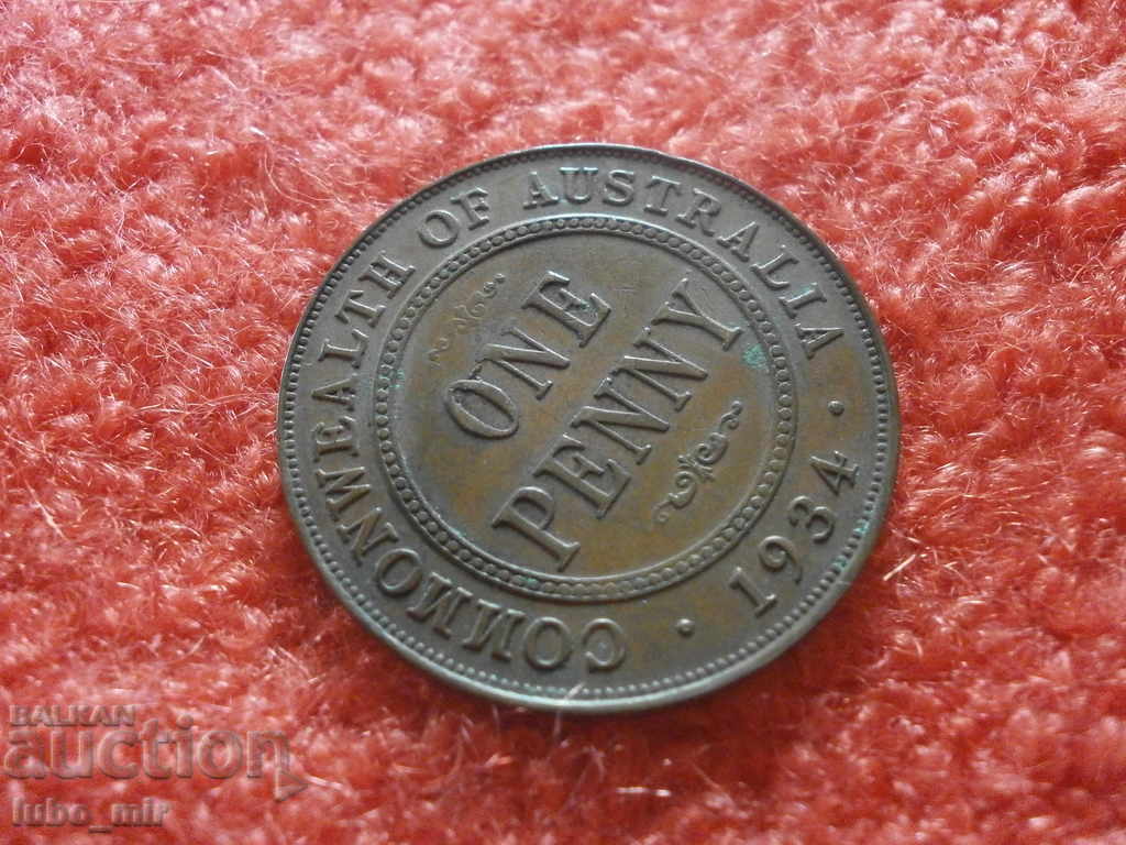 Delivery of AUSTRALIAN PENNY 1934 Delivery of AUSTRALIAN PENNY 1934