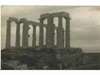 Old card, Greece, Temple of Poseidon