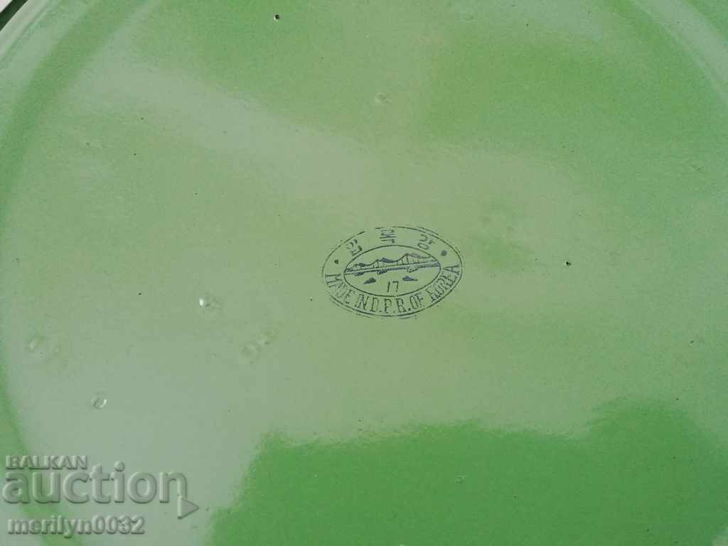 Old metal tray enamel Korea tray, plateau - 5 Old metal tray enamel Korea tray, plateau - 5