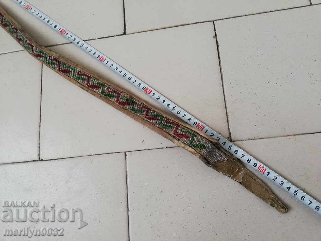 Livrarea Curea veche cu margele pentru costum pafta curea centura sash pafta