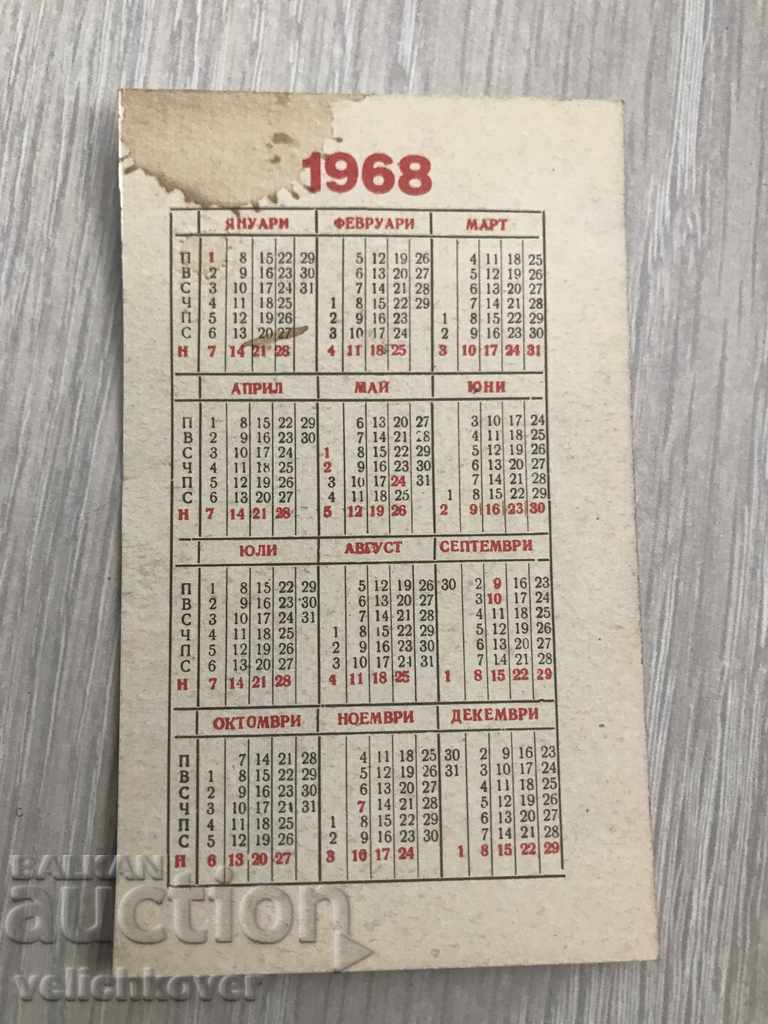 23096 Bulgaria calendar BRC Red Cross 1968 with price 2.00 BGN | € 1.02