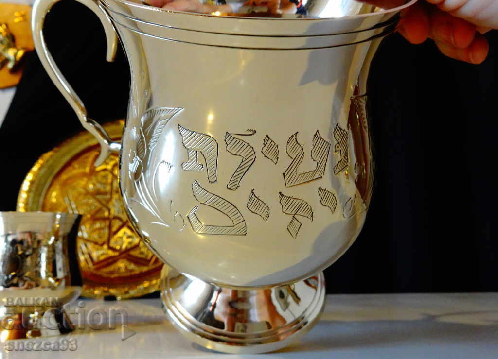 Bronze goblet with two handles 1 L, wedding, anniversary - 6 Bronze goblet with two handles 1 L, wedding, anniversary - 6