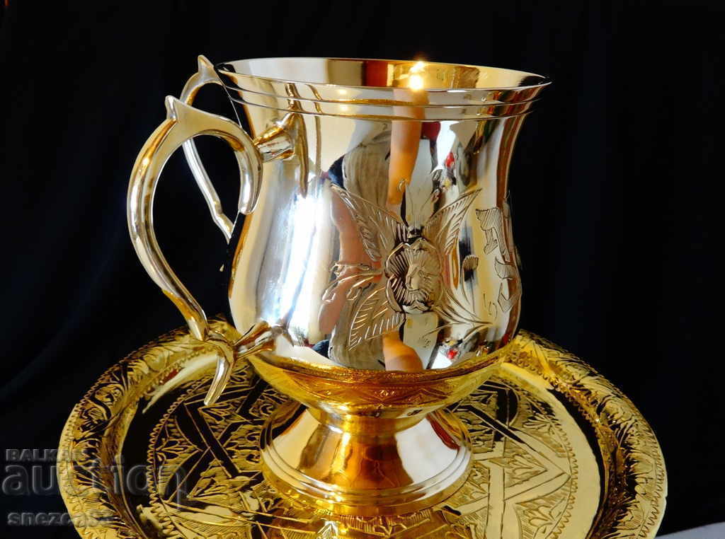 Bronze goblet with two handles 1 L, wedding, anniversary - 7 Bronze goblet with two handles 1 L, wedding, anniversary - 7