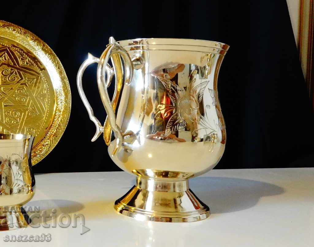 Bronze goblet with two handles 1 L, wedding, anniversary Bronze goblet with two handles 1 L, wedding, anniversary