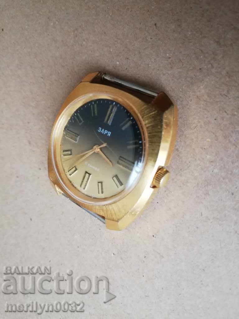 Wrist watch with gold, second, WORK