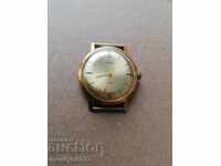 Vostok wristwatch with gold plating, second hand, WORKS