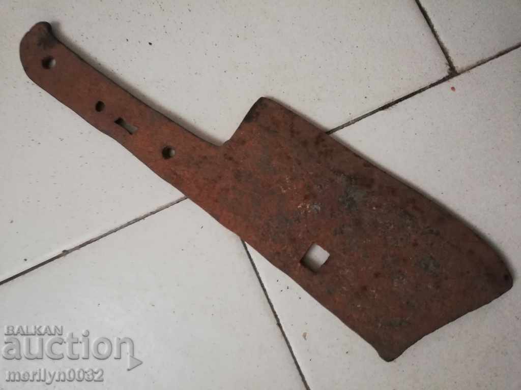 Old forged saber, ax, pole, knife, machete - 5