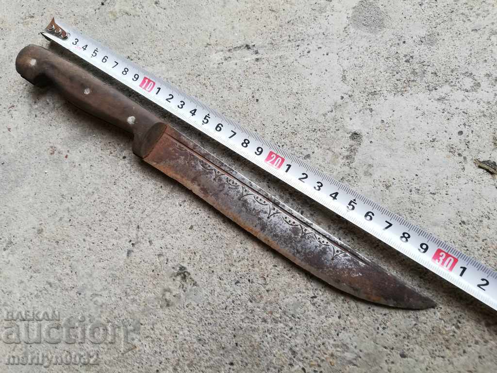 Old hand forged butcher without knife dagger kulak - 6 Old hand forged butcher without knife dagger kulak - 6