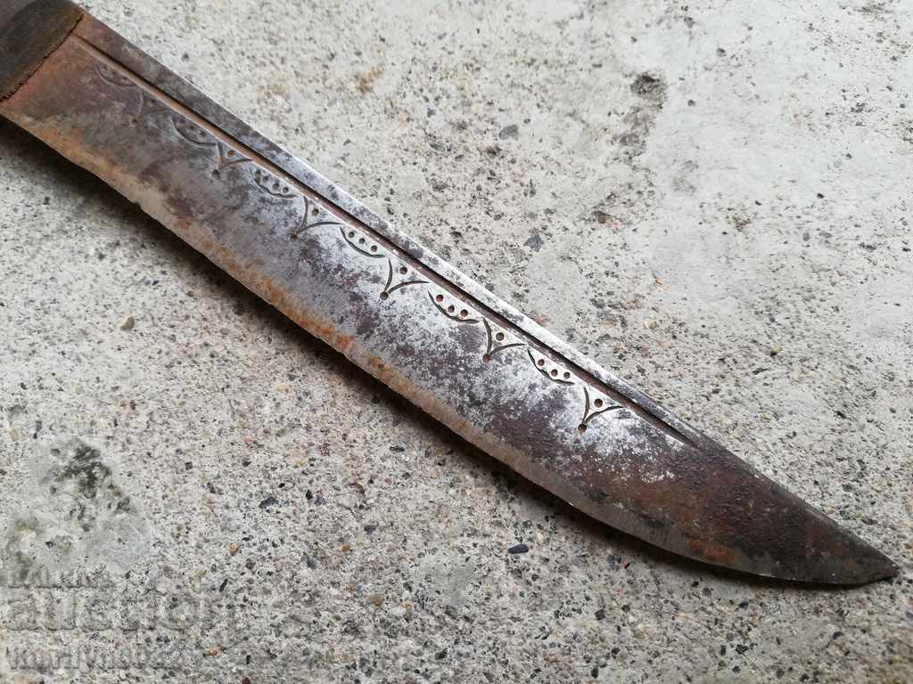 Old hand forged butcher without knife dagger kulak - 7 Old hand forged butcher without knife dagger kulak - 7