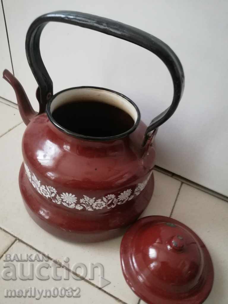Enameled teapot from the Sotsa, a vessel with enamel, USSR - 5 Enameled teapot from the Sotsa, a vessel with enamel, USSR - 5