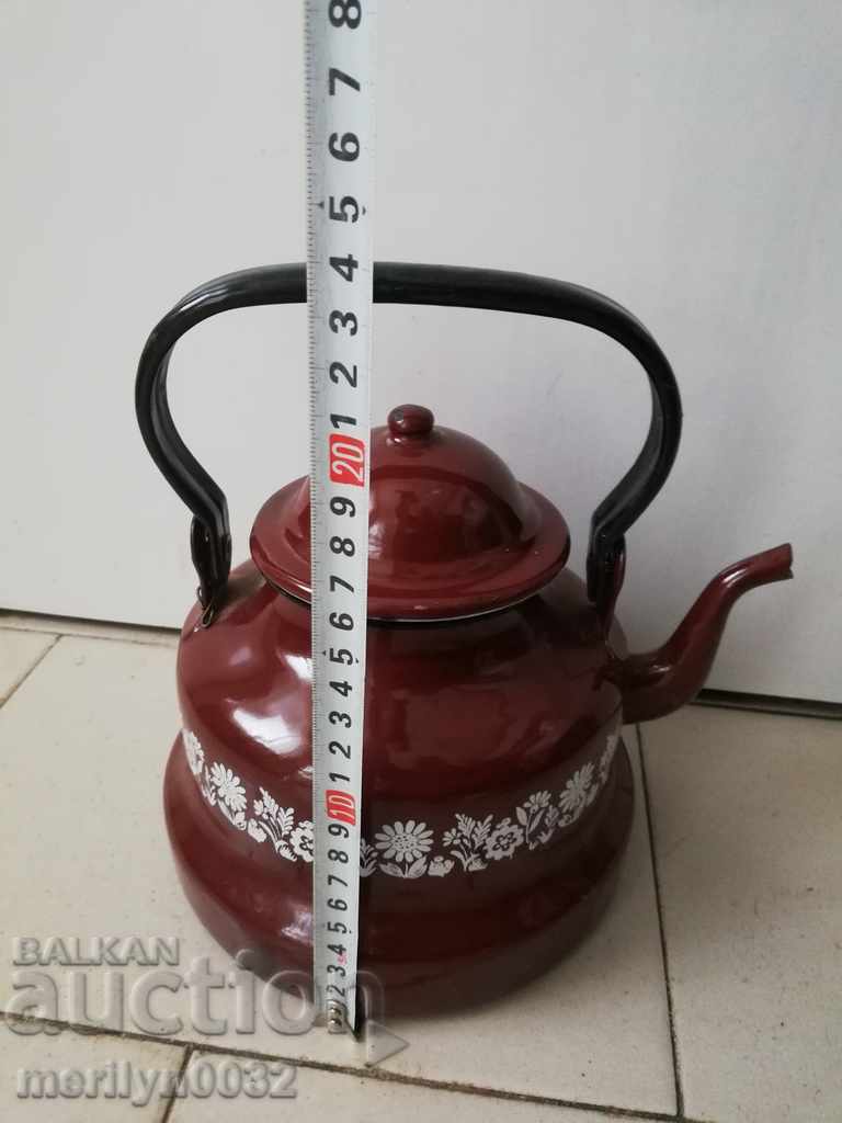 Enameled teapot from the Sotsa, a vessel with enamel, USSR - 7 Enameled teapot from the Sotsa, a vessel with enamel, USSR - 7