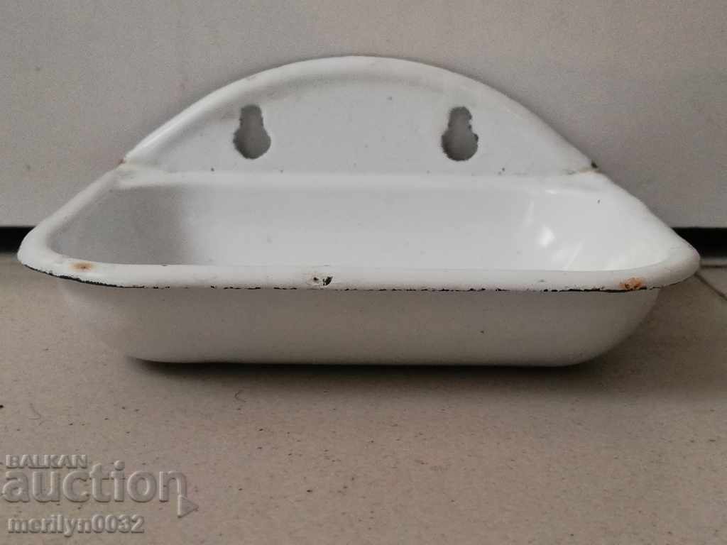 Enamelled soap dish soap dish from soap, enamel, PRC - 5 Enamelled soap dish soap dish from soap, enamel, PRC - 5