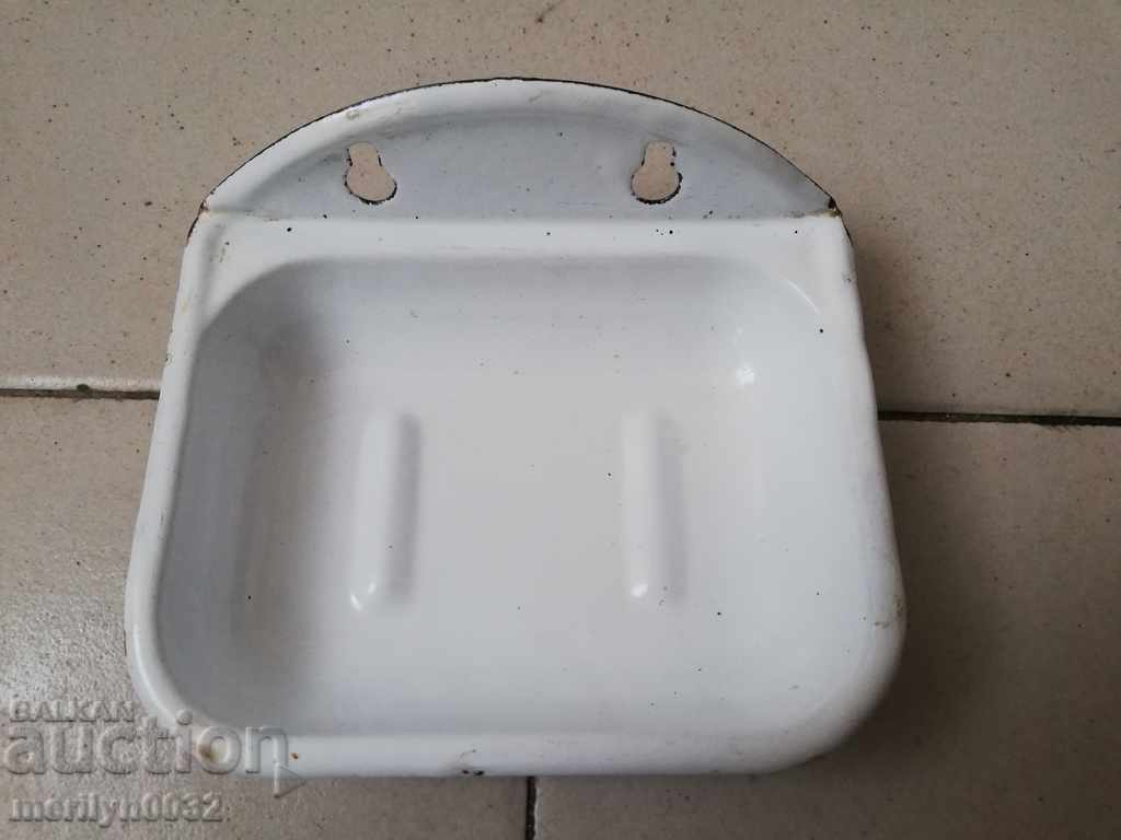 Enamelled soap dish soap dish from soap, enamel, PRC
