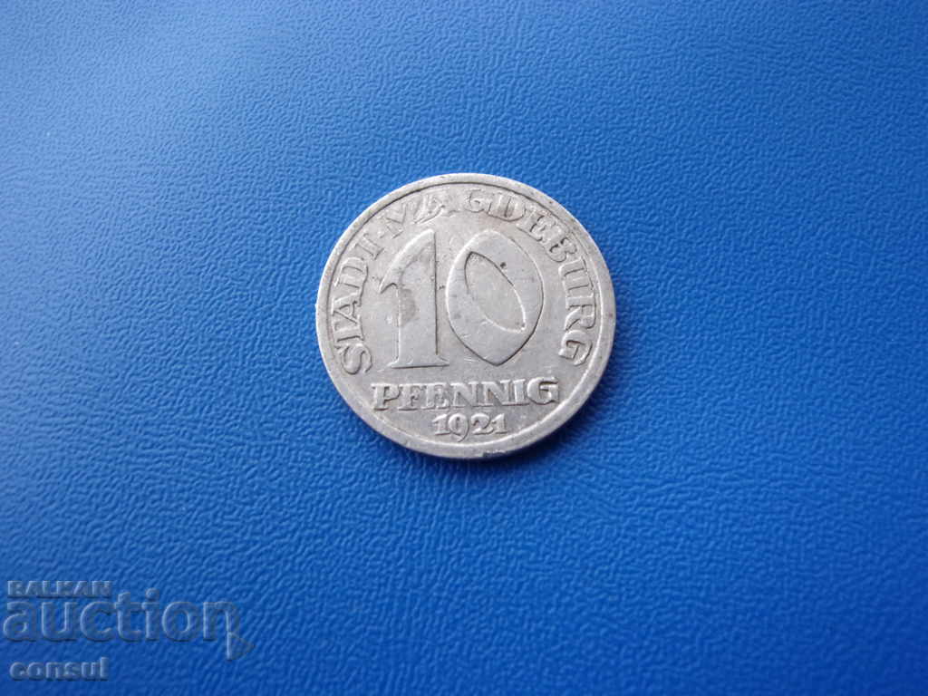 Germania - Magdeburg 10 Pennig 1921 (2) cu preț € 3.58 | 7.00 BGN