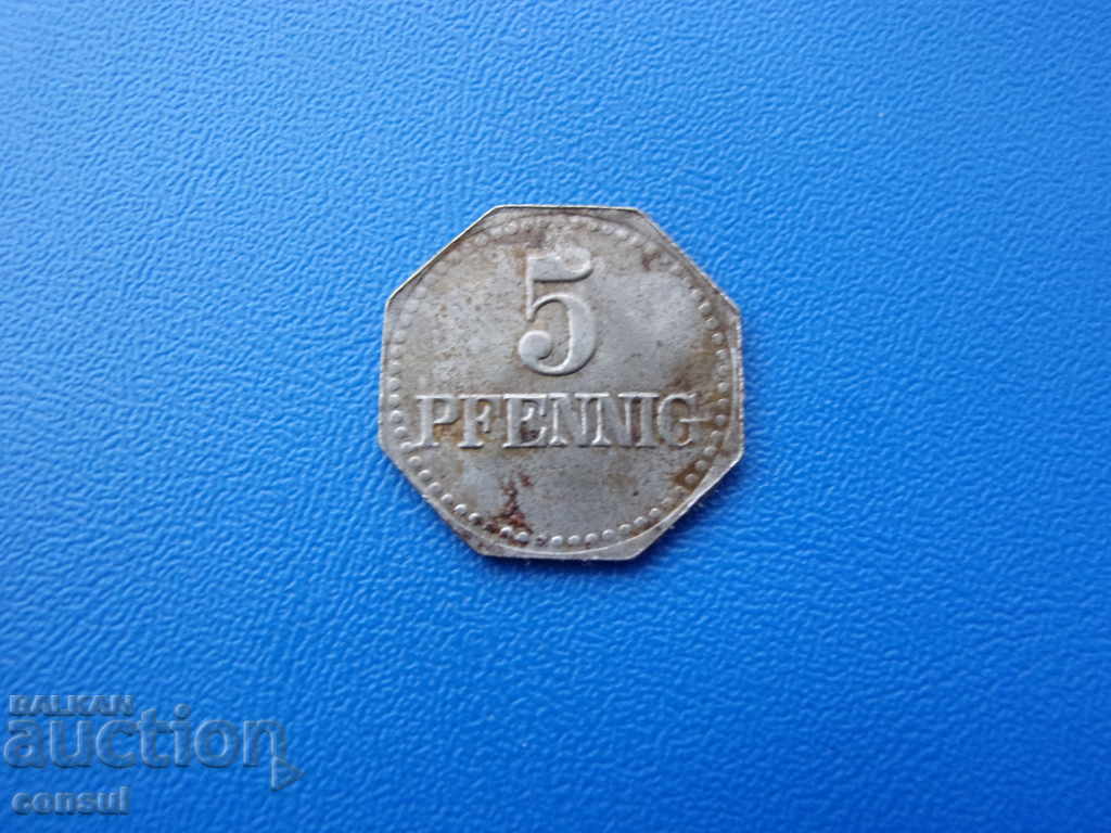 Germania - Warburg 5 Pennig 1917 cu preț € 5.11 | 9.99 BGN