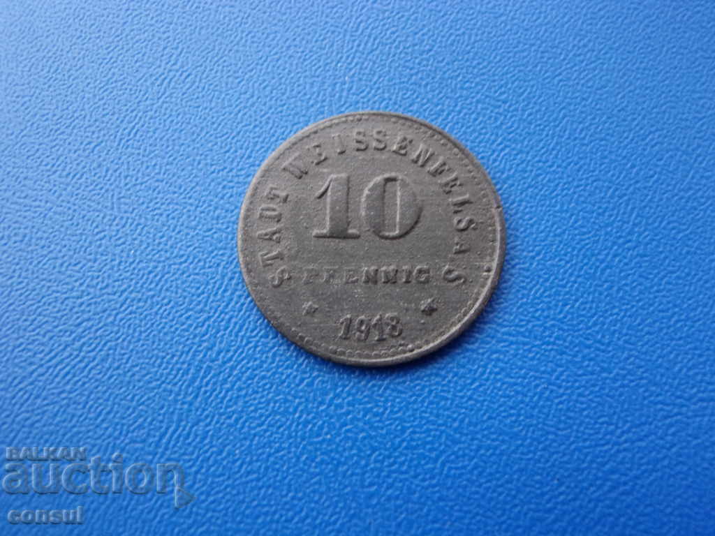 Germania - Weissenfels a.S. 10 Pennig 1918 cu preț € 6.14 | 12.01 BGN