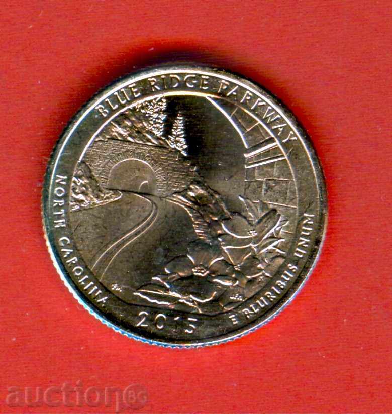 USA 25 cent issue 2015 P NORTH CAROLINA NEW UNC USA 25 cent issue 2015 P NORTH CAROLINA NEW UNC