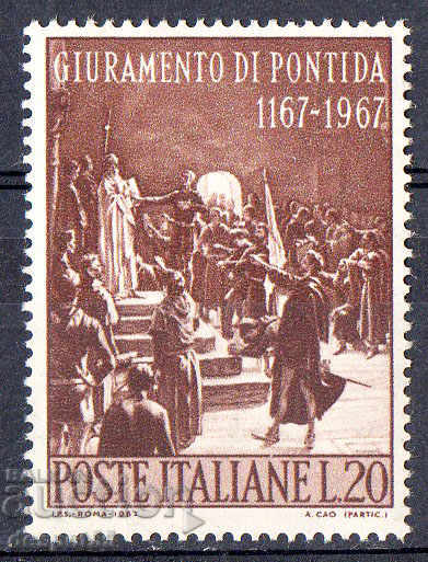 1967. Италия. 800-годишнина на клетвата на Понтида.