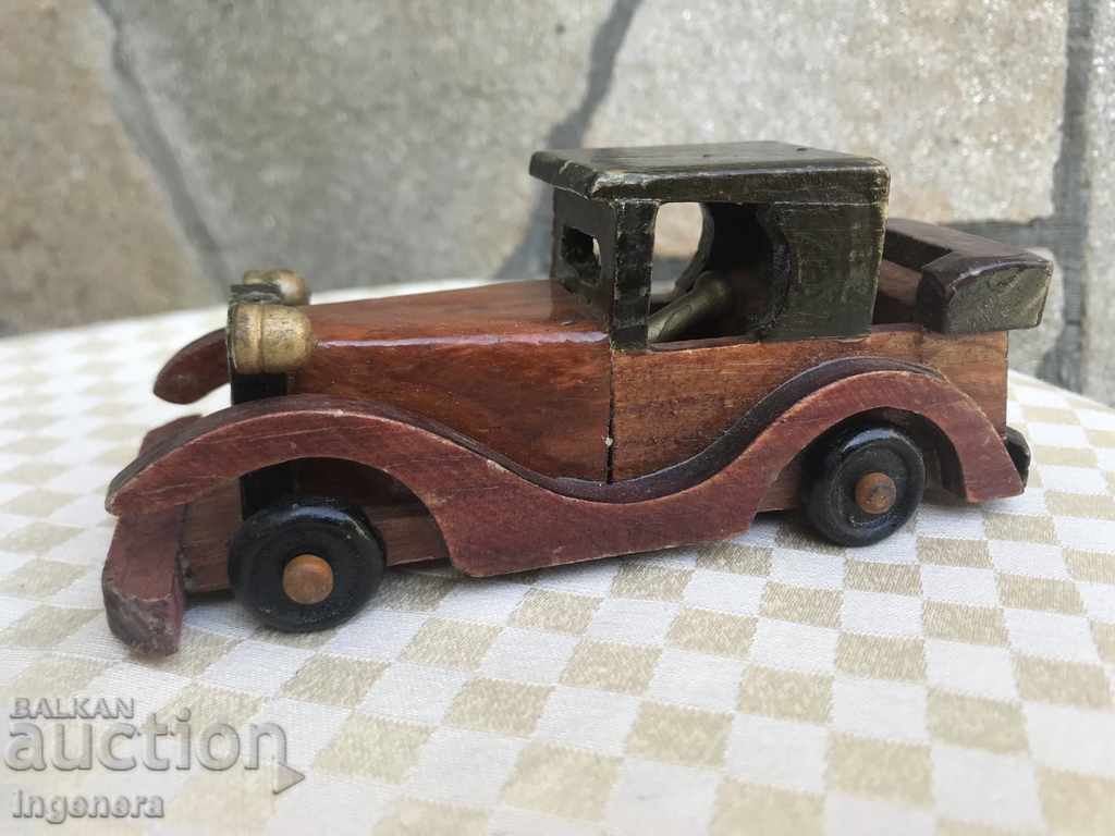 Licitație MODEL/JUCĂRIE/MAȘINUȚĂ - SET 2 MAȘINI RETRO DIN LEMN