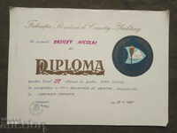 Diploma 3 place - XVIII Balkanadata yachting Constance 1985