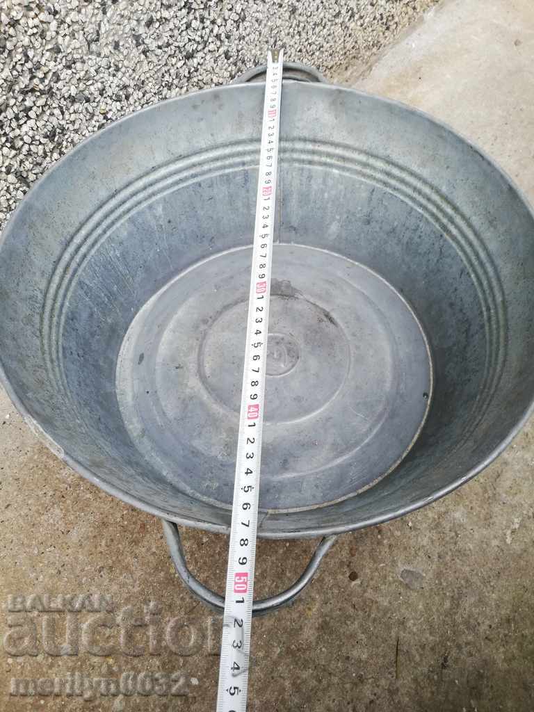 An old galvanized basin, a trough, a household pot - 5 An old galvanized basin, a trough, a household pot - 5