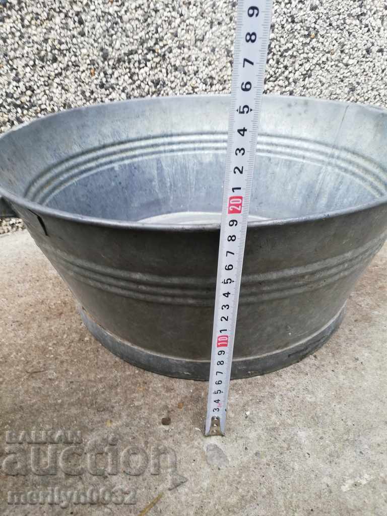 An old galvanized basin, a trough, a household pot - 6 An old galvanized basin, a trough, a household pot - 6