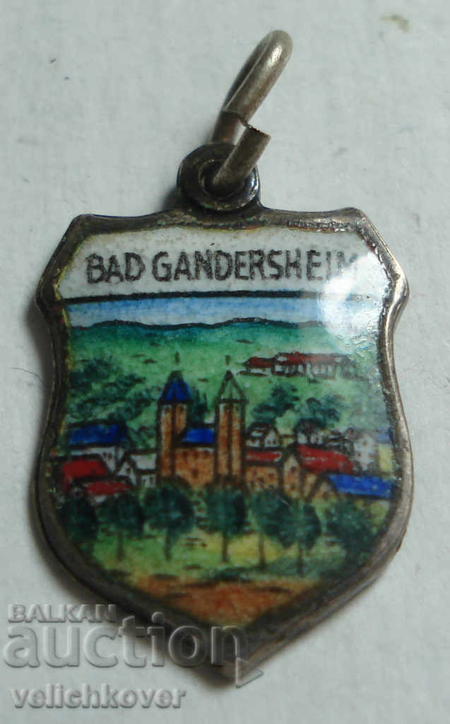 23453 Germany coat of arms city Bad Gandersheim silver sample 800