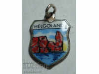 23454 Γερμανία σημάδι οικόσημο Helgoland δείγμα αργύρου 800