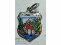 23455 Germany sign coat of arms city Konigssee silver sample 800