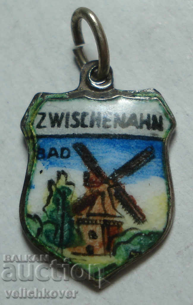 23458 Γερμανία οικόσημο Bad Zwischenahn ασήμι δείγμα 800