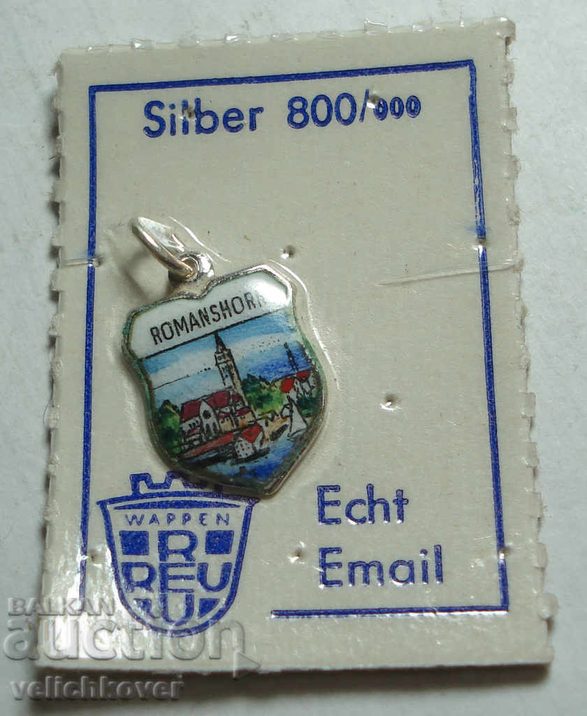 23466 Германия знак герб град Romanshorn сребро проба 800